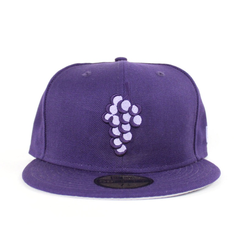 Grape New Era 59Fifty Fitted Hat (Purple Gray Under Brim) 7
