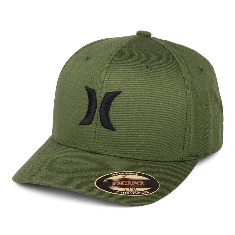 Hurley Hats One & Only Flexfit Baseball Cap – Olive Small/Medium