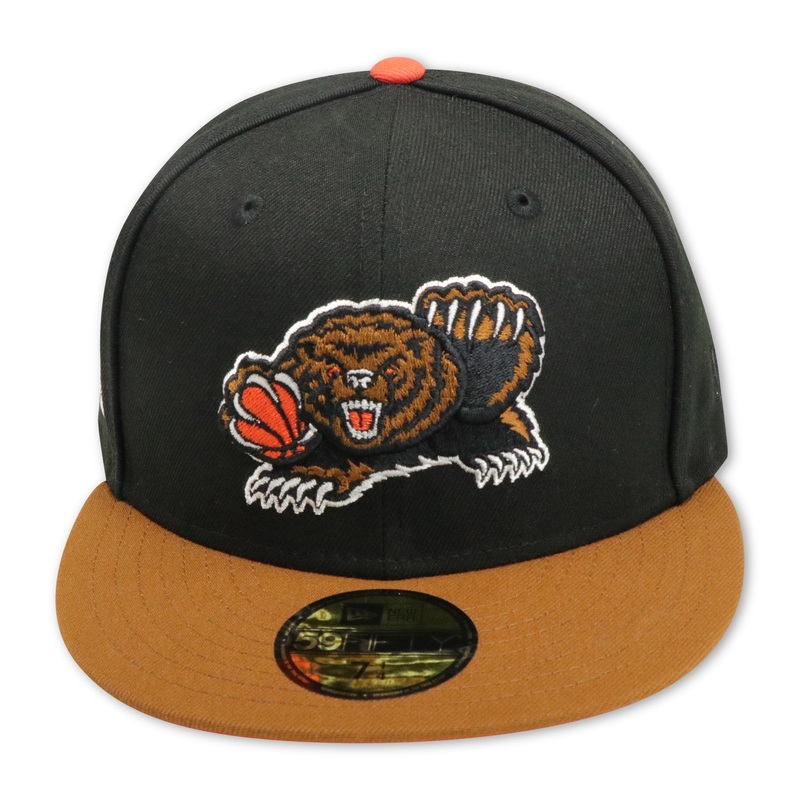 MEMPHIS GRIZZLIES (BLACK) NEW ERA 59FIFTY FITTED (ORANGE UNDER VISOR) 67/8