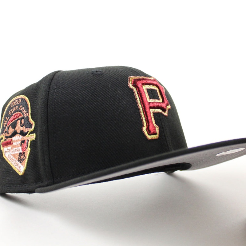 Pittsburgh Pirates 1959 All Star Game 59Fifty New Era Fitted Hats (Black Gray Under Brim) 7