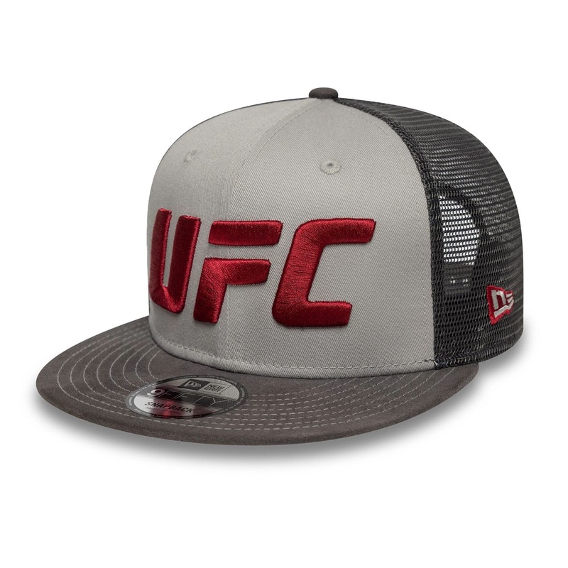 UFC Ultimate Fighting Suede Grey 9FIFTY Snapback Adjustable Cap S-M