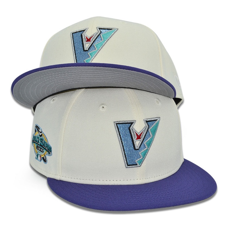 Arizona Diamondbacks “VINTAGE AIR” Exclusive New Era 59Fifty Fitted Hat – Chrome/New Orchid 6 7/8