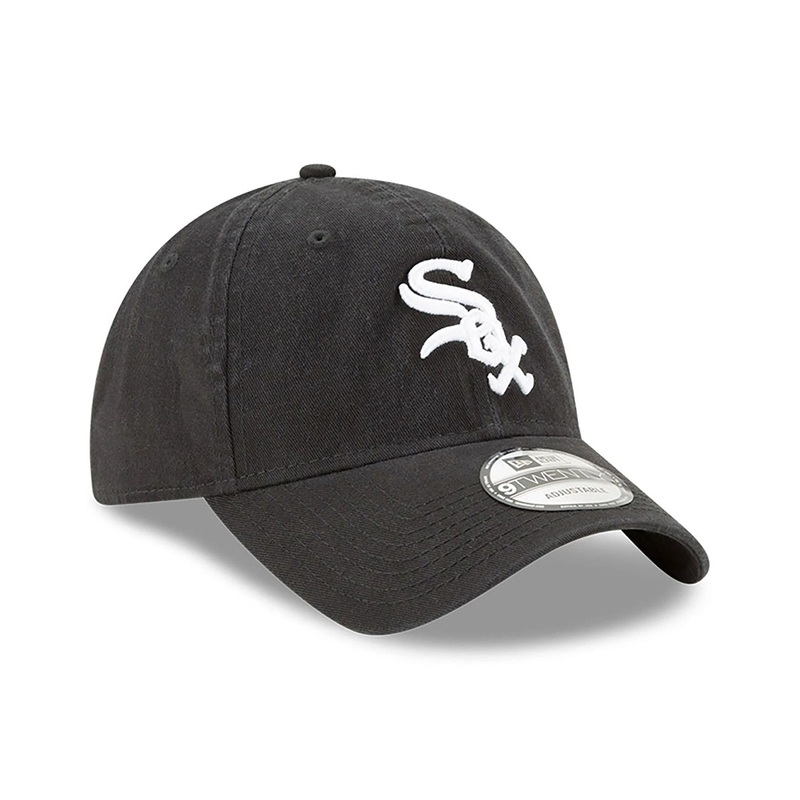 Chicago White Sox MLB Core Classic Black 9TWENTY Adjustable Cap OSFM