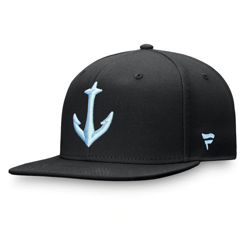 Fanatics Branded Black Seattle Kraken Secondary Logo Fitted Hat