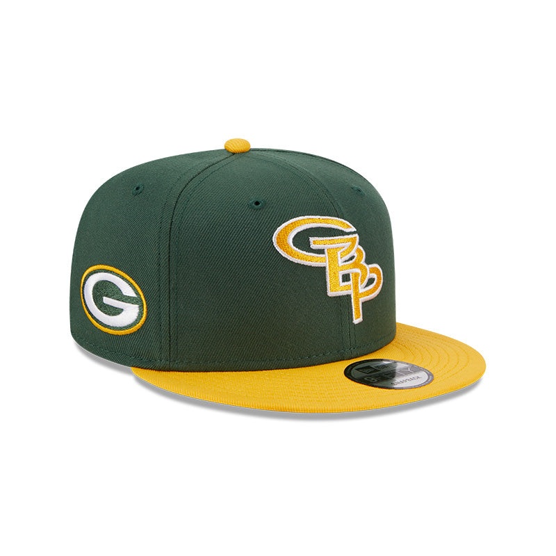 Green Bay Packers New Era CITY ORIGINALS 9Fifty Snapback Hat – Green/Yellow