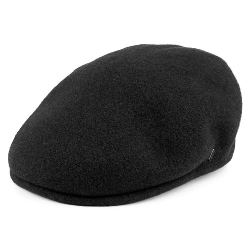 Jaxon & James Classic Wool Flat Cap Black Wholesale Pack Prepack