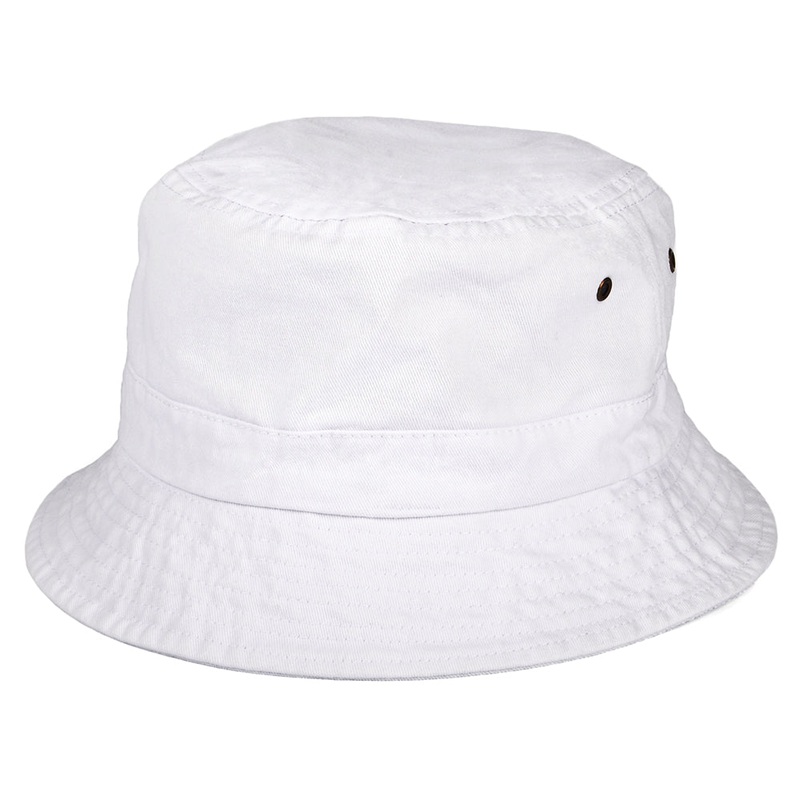 Jaxon & James Cotton Packable Bucket Hat White Wholesale Pack Prepack