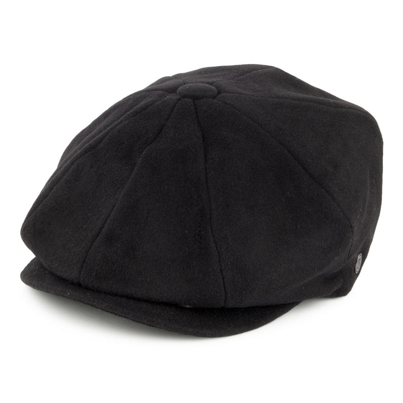Jaxon & James Pure Wool Harlem Newsboy Cap Black Wholesale Pack Prepack