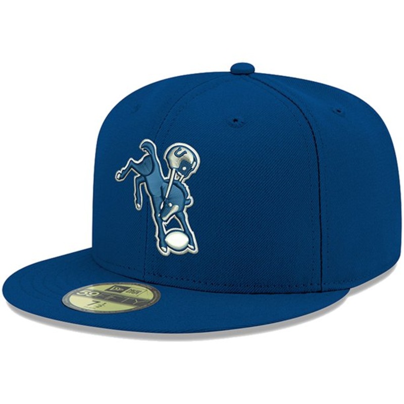 New Era Indianapolis Colts Royal Blue Omaha Throwback 59FIFTY Fitted Hat
