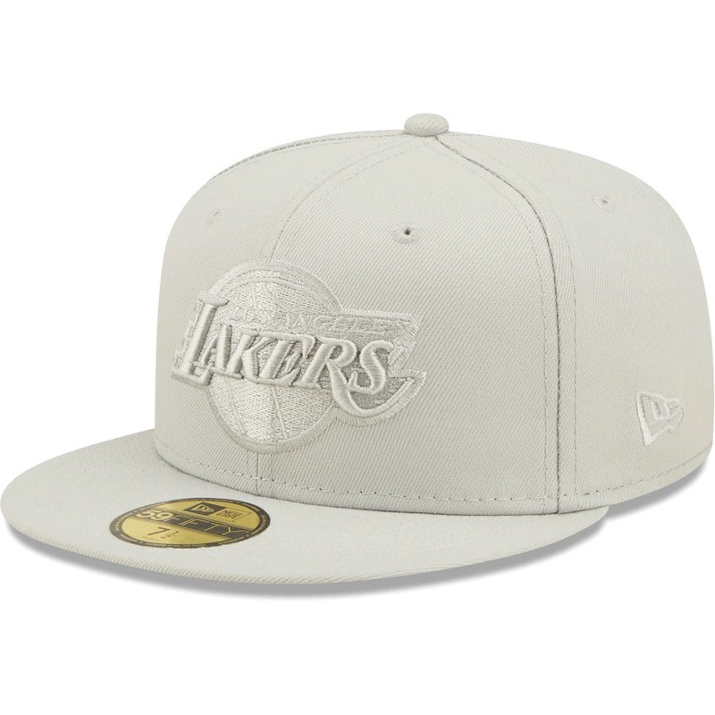 New Era Los Angeles Lakers Gray Logo Color Pack 59FIFTY Fitted Hat