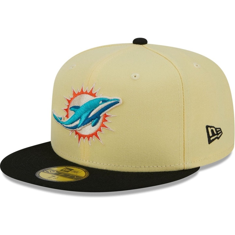 New Era Miami Dolphins Soft Yellow 2023 59FIFTY Fitted Hat