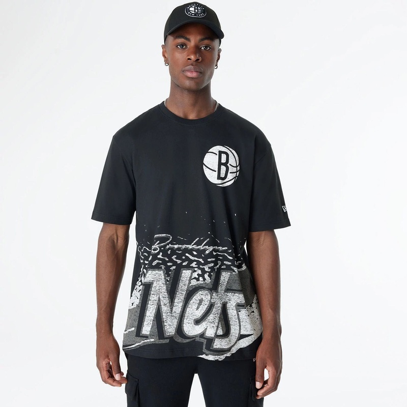 Brooklyn Nets Sport Classic Black T-Shirt S