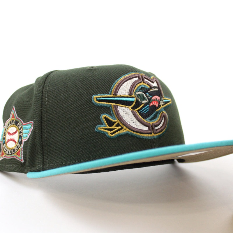 Capital City Bombers HOMETOWN COLLECTION New Era 59Fifty Fitted Hat (DARK SEAWEED TEAL KHAKI Under Brim) 7