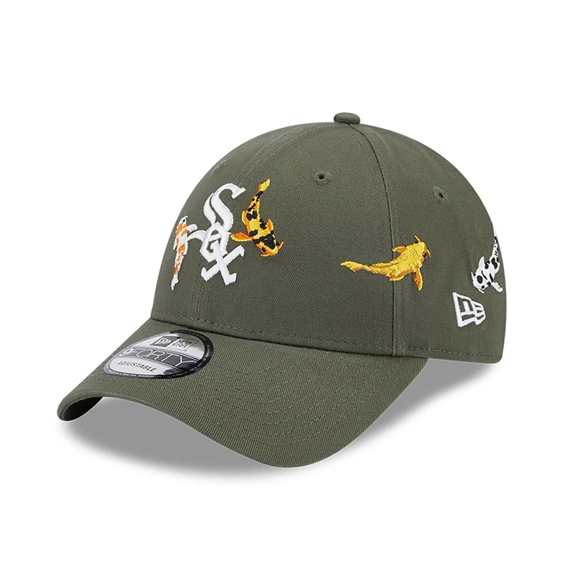 Chicago White Sox 9FORTY Koi Fish Olive Cap One Size