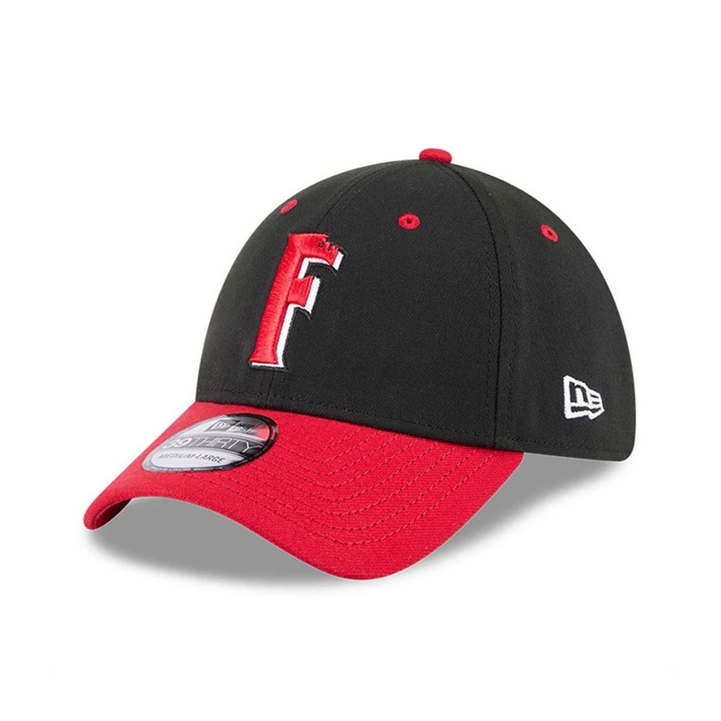 Fayetteville Woodpeckers MiLB AC Perf Black 39THIRTY Stretch Fit Cap S-M