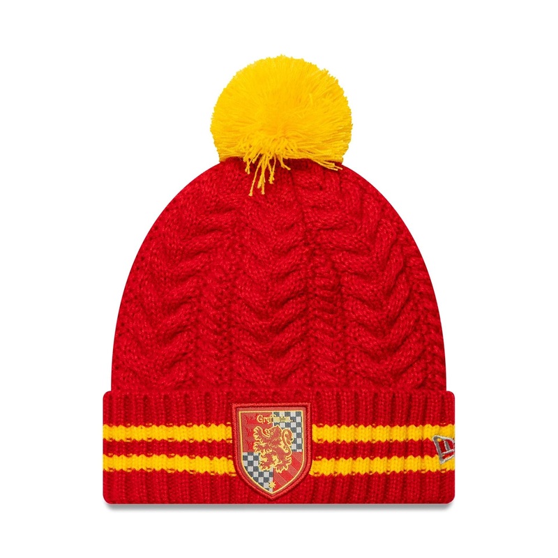 Harry Potter Youth Harry Potter Red Bobble Knit Beanie Hat Youth