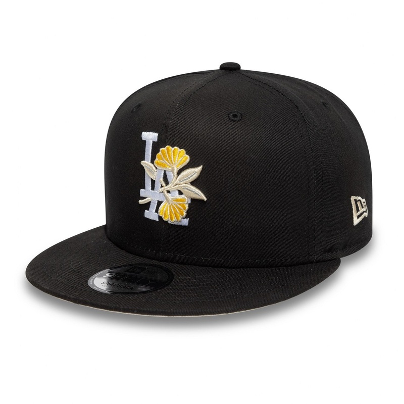 Los Angeles Dodgers 9FIFTY Precurved Floral Black Cap L-XL