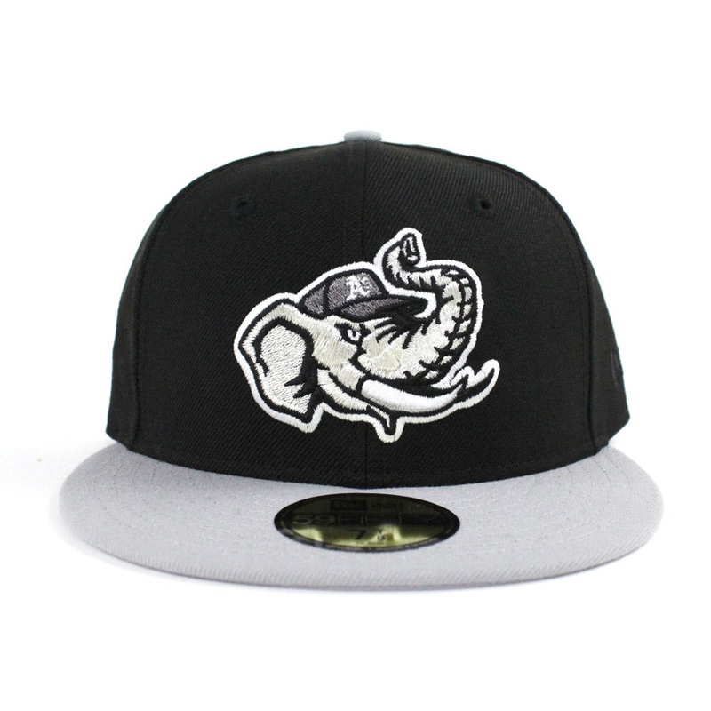 Modesto Athletics New Era 59Fifty Fitted Hat (Air Jordan Retro 1 Rox Brown Black Gray Gray Under Brim) 7