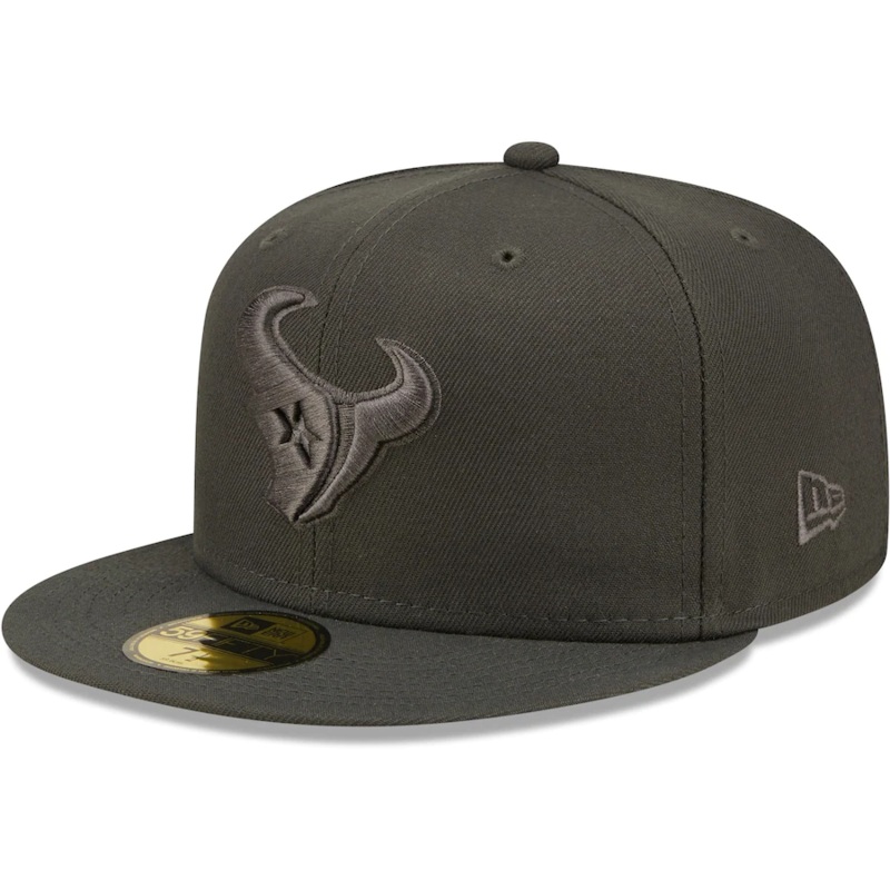 New Era Houston Texans Graphite Color Pack 59FIFTY Fitted Hat
