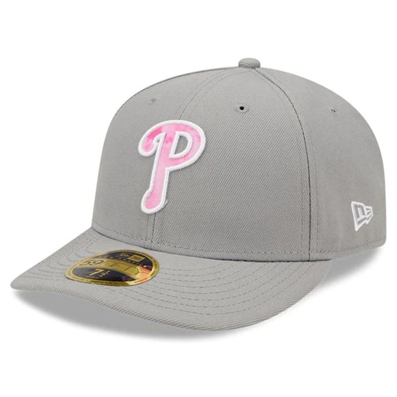 New Era Philadelphia Phillies Gray 2022 Mother’s Day On-Field Low Profile 59FIFTY Fitted Hat