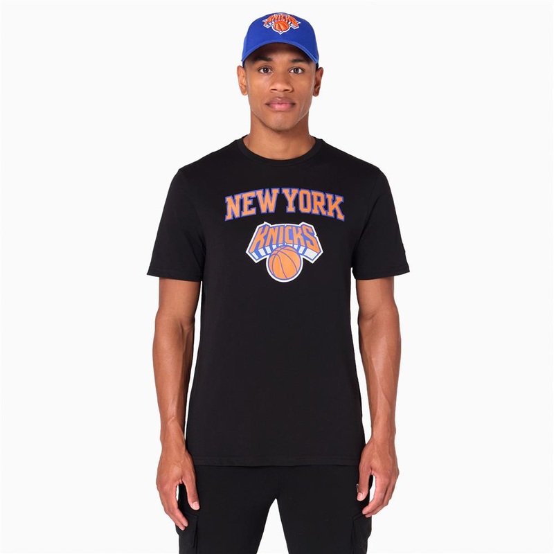 New York Knicks NBA Black Tee XS