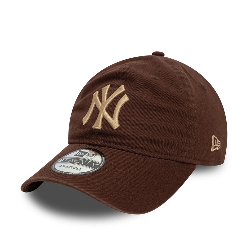 New York Yankees Neutral Washed Dark Brown 9TWENTY Adjustable Cap OSFM