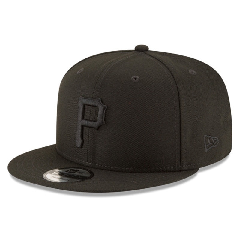 Pittsburgh Pirates Basic Snapback 9Fifty New Era MLB Adjustable Hat – Black/Black