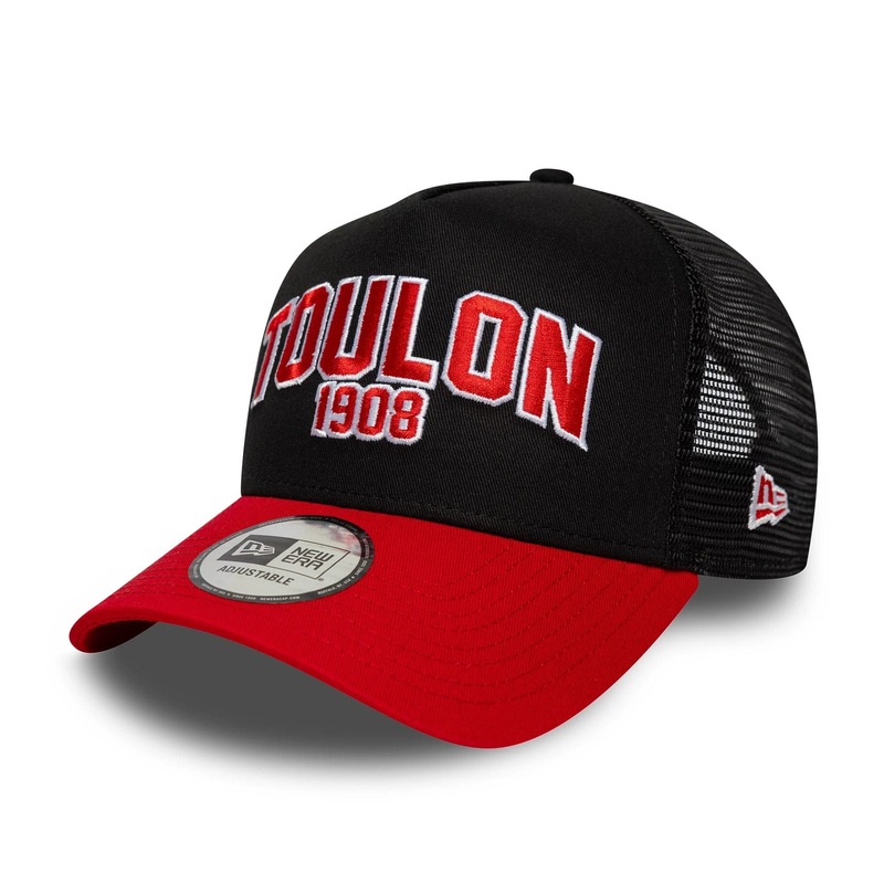 RC Toulonnais Collegiate Black 9FORTY E-Frame Trucker Adjustable Cap OSFM