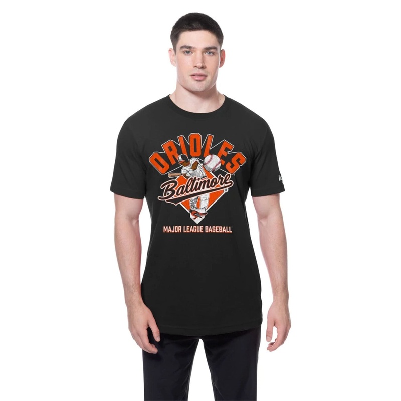 Baltimore Orioles MLB Batting Practice Black T-Shirt S