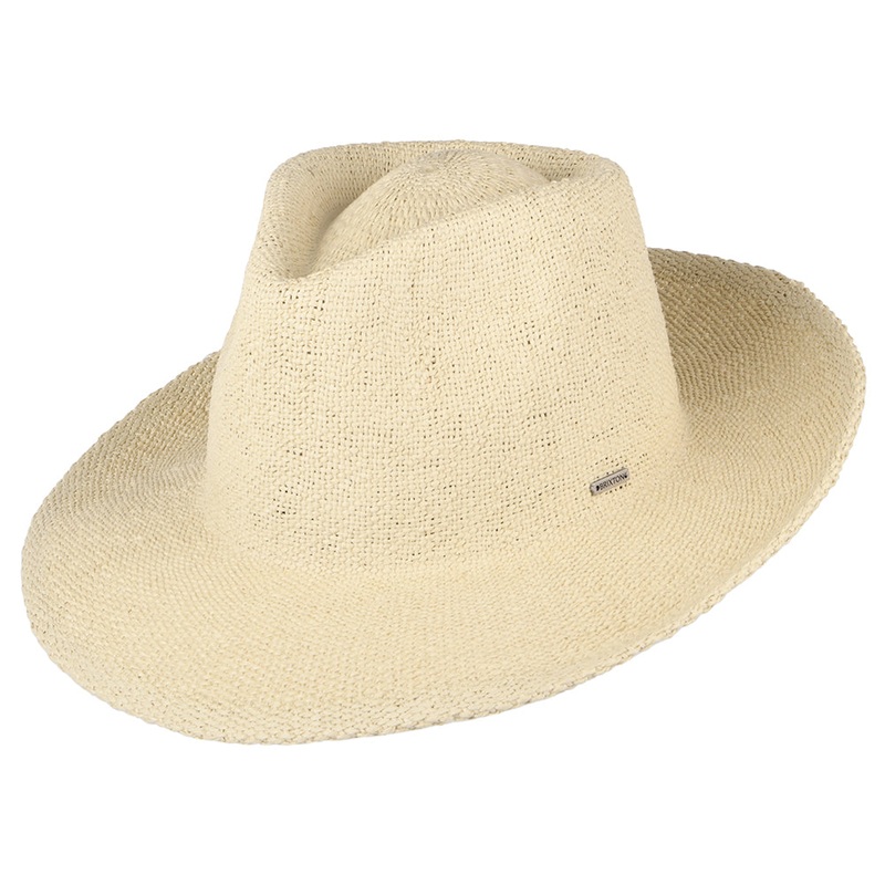 Brixton Hats Dayton Convertabrim Toyo Straw Cowboy Hat – Natural Small-56cm