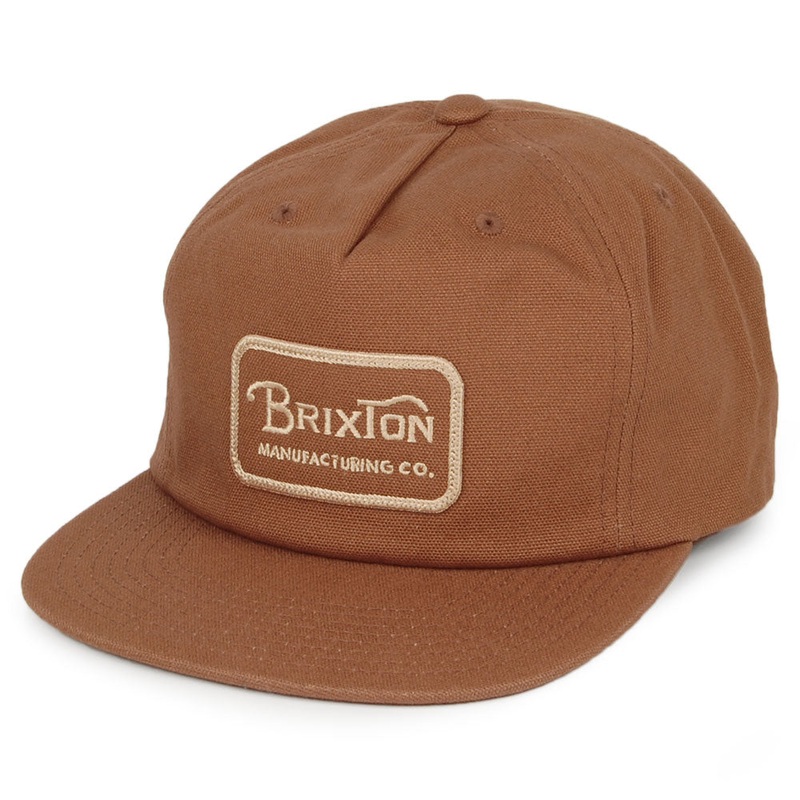 Brixton Hats Grade HP Snapback Cap – Brown Adjustable
