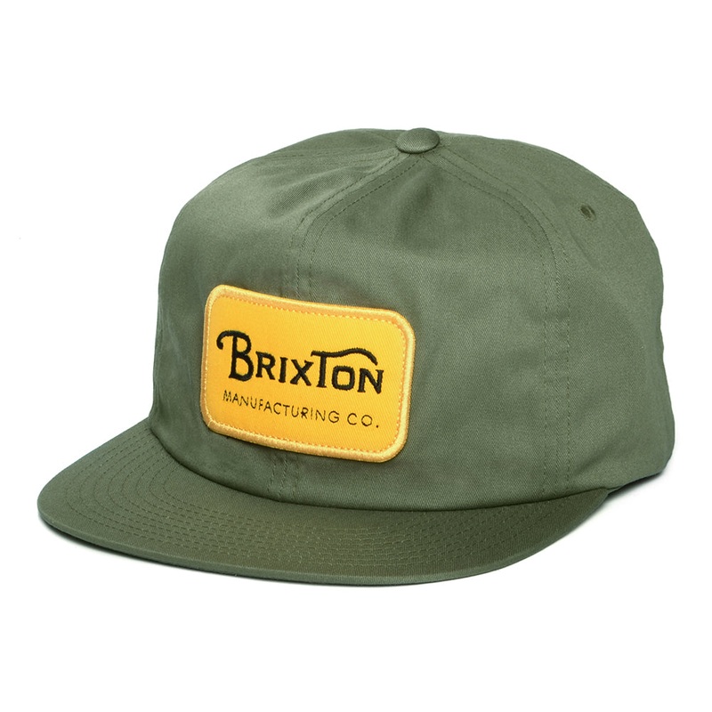 Brixton Hats Grade HP Snapback Cap – Olive Adjustable