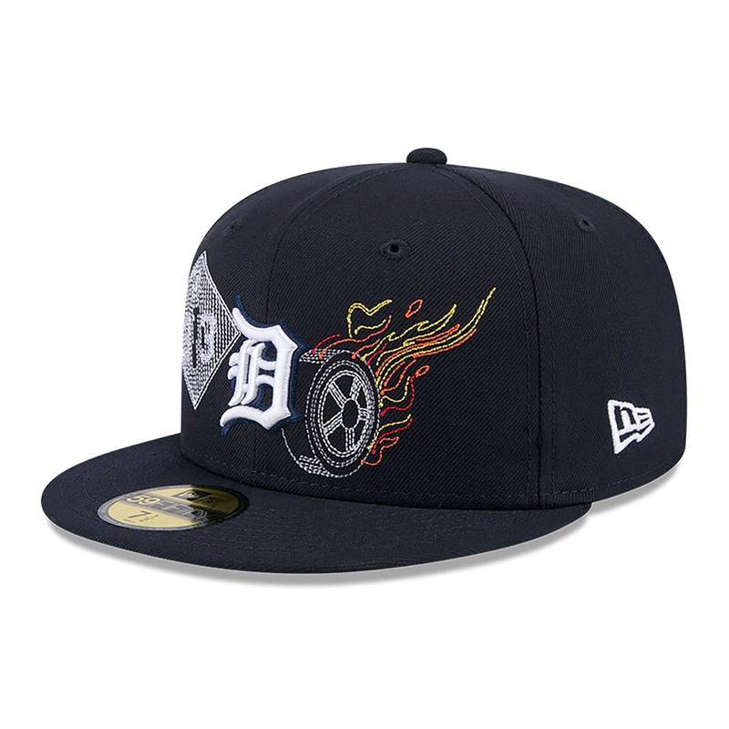 Detroit Tigers 59FIFTY State Stitch Fitted Navy Cap 7