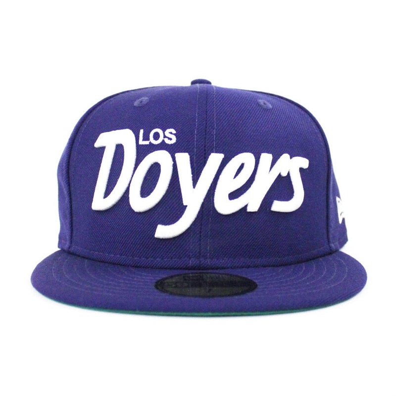 Los Doyers New Era 59Fifty Fitted Hat (Blue Gray Under Brim) 7