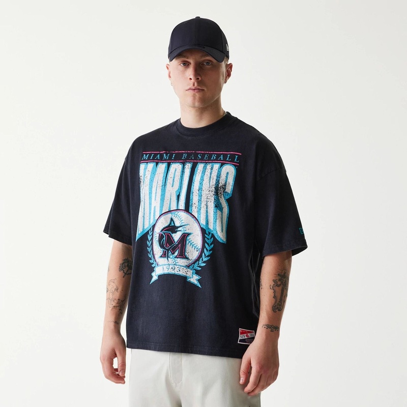 Miami Marlins MLB City Connect G1 Black T-Shirt S