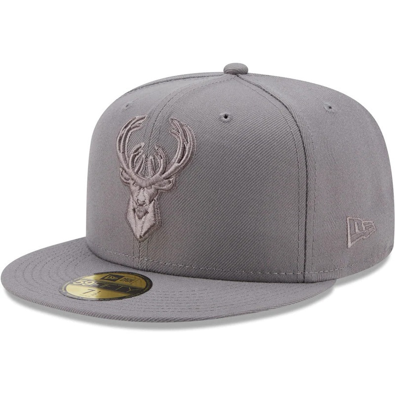 New Era Milwaukee Bucks Gray Color Pack 59FIFTY Fitted Hat