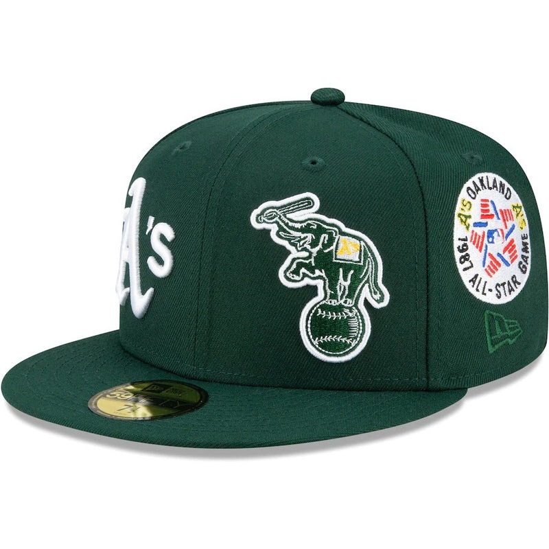 New Era Oakland Athletics Green Patch Pride 59FIFTY Fitted Hat