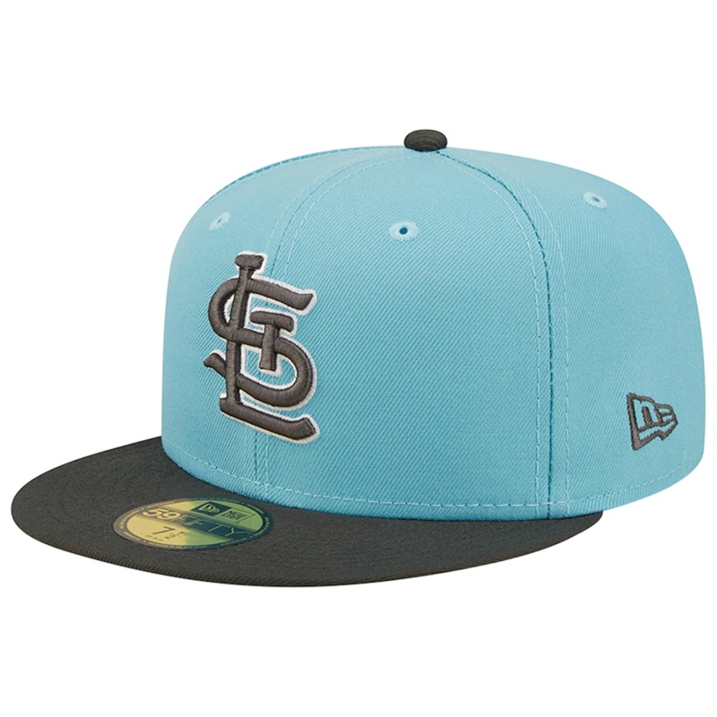 New Era St. Louis Cardinals Light Blue/Charcoal Two-Tone Color Pack 59FIFTY Fitted Hat