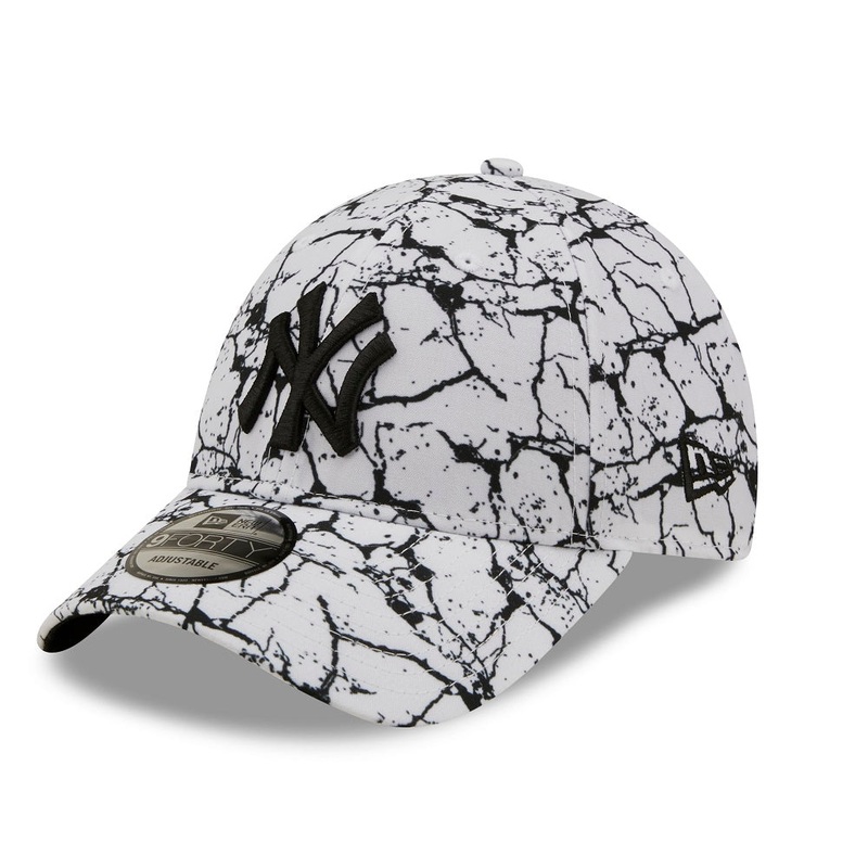 New York Yankees 9FORTY Marble White Cap One Size