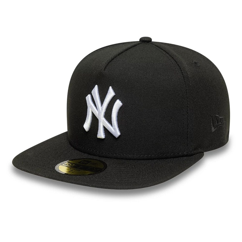 New York Yankees MLB Black 59FIFTY A-Frame Fitted Cap 6 7/8