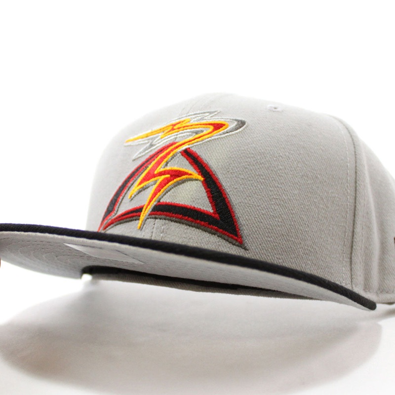SALEM-KEIZER VOLCANOES New Era 59Fifty Fitted Hat (Gray Black Gray Under Brim) 7 1/4