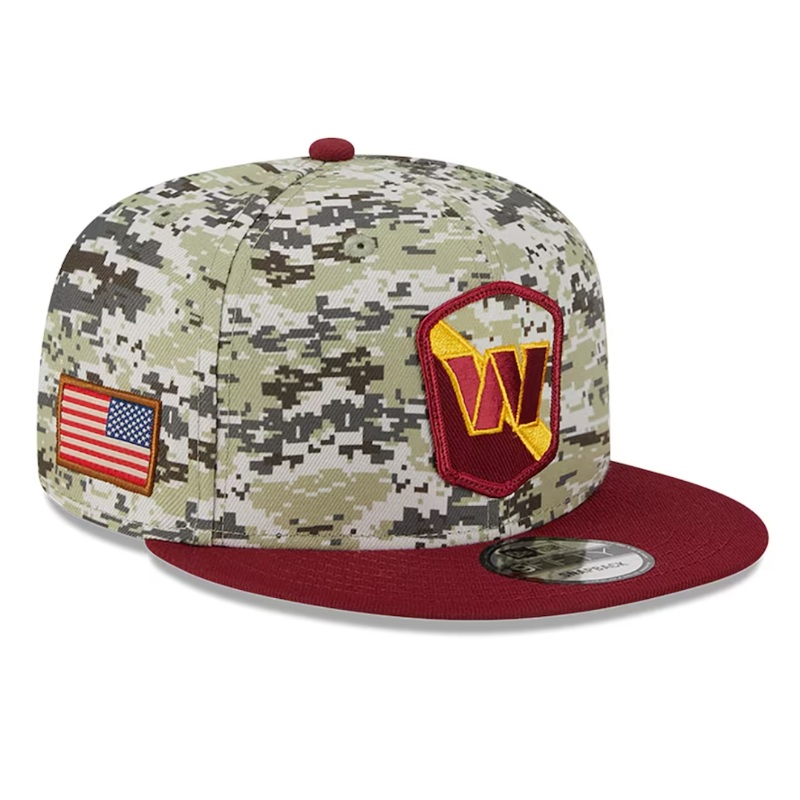 Washington Commanders New Era 2023 Salute To Service 9Fifty Snapback Hat – Camo