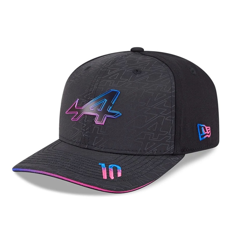 Alpine Racing Pierre Gasly Vegas Race Special Black 9SEVENTY Stretch Snap Adjustable Cap OSFM
