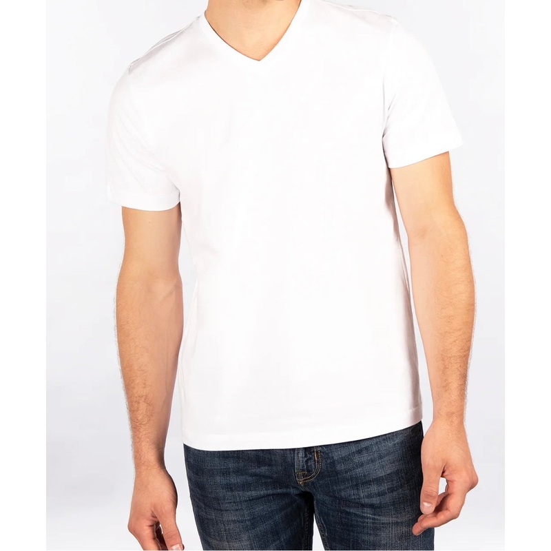 CITY LAB WHITE V-NECK T-SHIRT S
