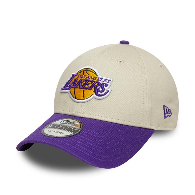 Los Angeles Lakers 9FORTY NBA Colour Block Stone Cap One Size