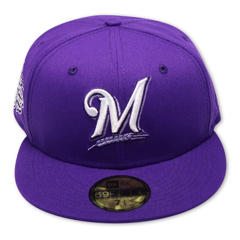 MILWAUKEE BREWERS “2002 ASG” NEW ERA 59FIFTY FITTED (LAVENDER UNDER VISOR) (S) 67/8