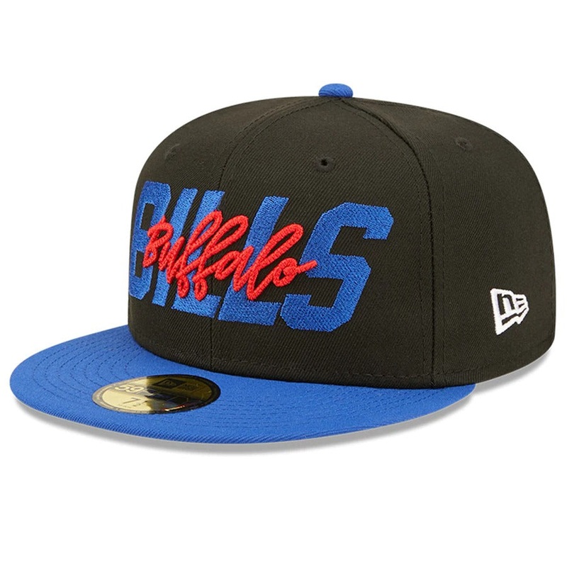 New Era Buffalo Bills  Black/Royal 2022 NFL Draft On Stage 59FIFTY Fitted Hat
