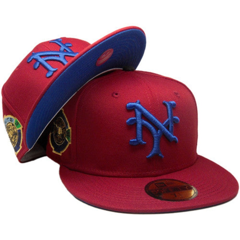 New Era New York Giants ‘Basquiat’ Inspired Burgundy/Royal Blue 1933 World Series 59FIFTY Fitted Hat