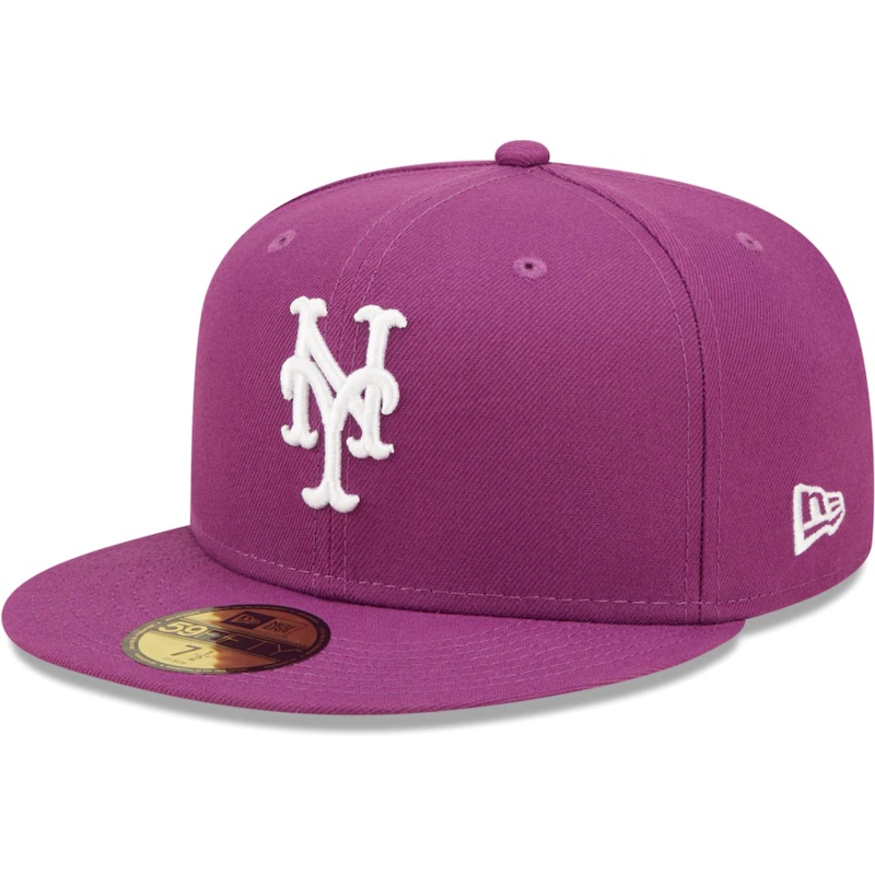 New Era New York Mets Grape Logo 59FIFTY Fitted Hat