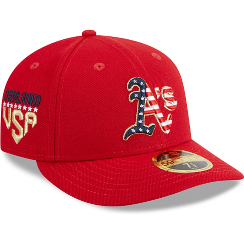 New Era Oakland Athletics Independence Day 2023 Low Profile 59FIFTY Fitted Hat